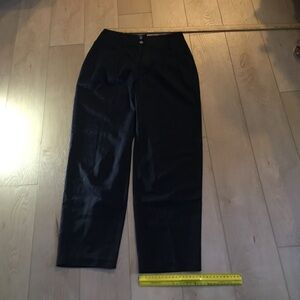 Classic Black Straight-Leg Pants